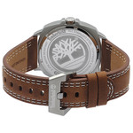 Montre Timberland homme acier cuir marron - vue 3