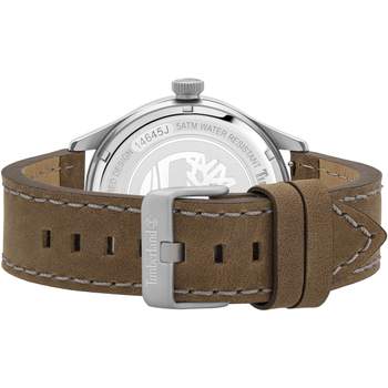 Timberland herenhorloge van bruin staal en leer