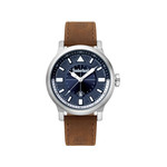 Montre Timberland homme acier cuir marron - vue 1