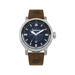 Montre Timberland homme acier cuir marron - vue 4