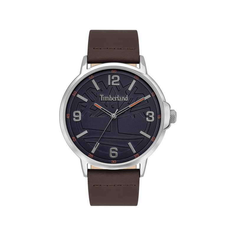 Montre Timberland homme acier cuir marron - vue 1