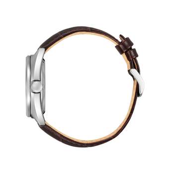 Citizen herenhorloge, automatisch, staal, bruin leer