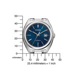 Montre Citizen homme automatique acier - vue D2