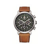 Montre Citizen homme chronographe Eco-Drive acier cuir marron - vue V1