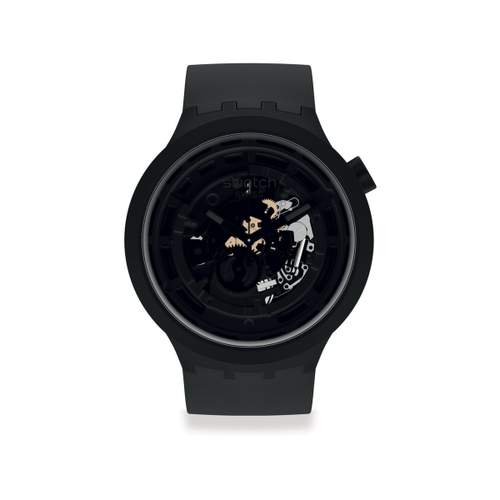 Montre Swatch mixte matériau biosourcé noir