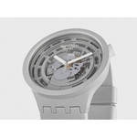 Montre Swatch mixte matériau biosourcé gris - vue D2