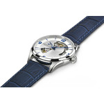 Montre Hamilton homme automatique acier cuir bleu - vue 2