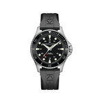 Montre Hamilton homme automatique acier caoutchouc noir - vue 1
