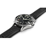 Montre Hamilton homme automatique acier caoutchouc noir - vue 2