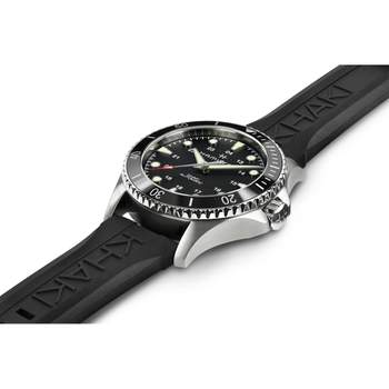 Hamilton herenhorloge automatisch staal rubber zwart