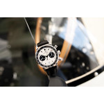 Montre Hamilton homme automatique chronographe acier cuir noir - vue D6
