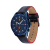 Montre Tommy Hilfiger homme acier et cuir bleu - vue V2