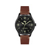 Montre Lacoste homme acier cuir marron - vue V1