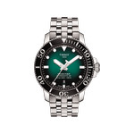 Montre TISSOT T-SPORT SEASTAR 1000 POWERMATIC 80 homme automatique cadran vert bracelet acier inoxydable - vue 1