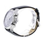 Montre d'occasion Baume et Mercier Capeland homme chronographe acier  bracelet cuir noir - vue 2