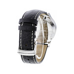 Montre d'occasion Baume et Mercier Capeland homme chronographe acier  bracelet cuir noir - vue 3
