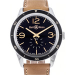 Montre d'occasion BELL&ROSS Golden Heritage homme automatique acier bracelet cuir marron - vue 1