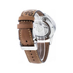 Montre d'occasion BELL&ROSS Golden Heritage homme automatique acier bracelet cuir marron - vue 3