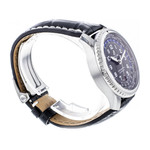 Montre d'occasion Breitling Navitimer Aviateur homme acier bracelet cuir noir - vue 4