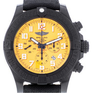 Montre d'occasion Breitling Avenger Hurricane homme chronographe caoutchouc noir