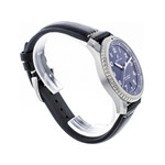 Montre d'occasion Breitling Navitimer homme automatique acier bracelet cuir noir - vue 4