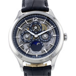 Montre d'occasion Montblanc Héritage QP homme automatique acier bracelet cuir noir - vue 1