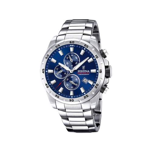 Festina men's watch chronograph steel bracelet