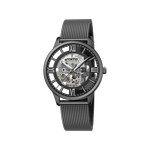 Montre Festina homme automatique bracelet acier noir - vue 1