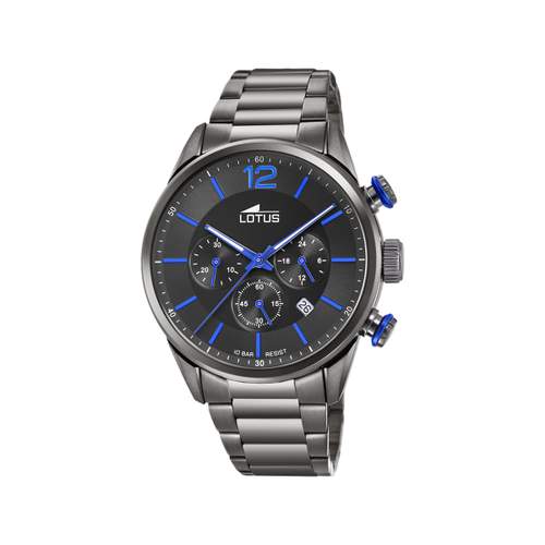 Lotus men's steel chronograph watch