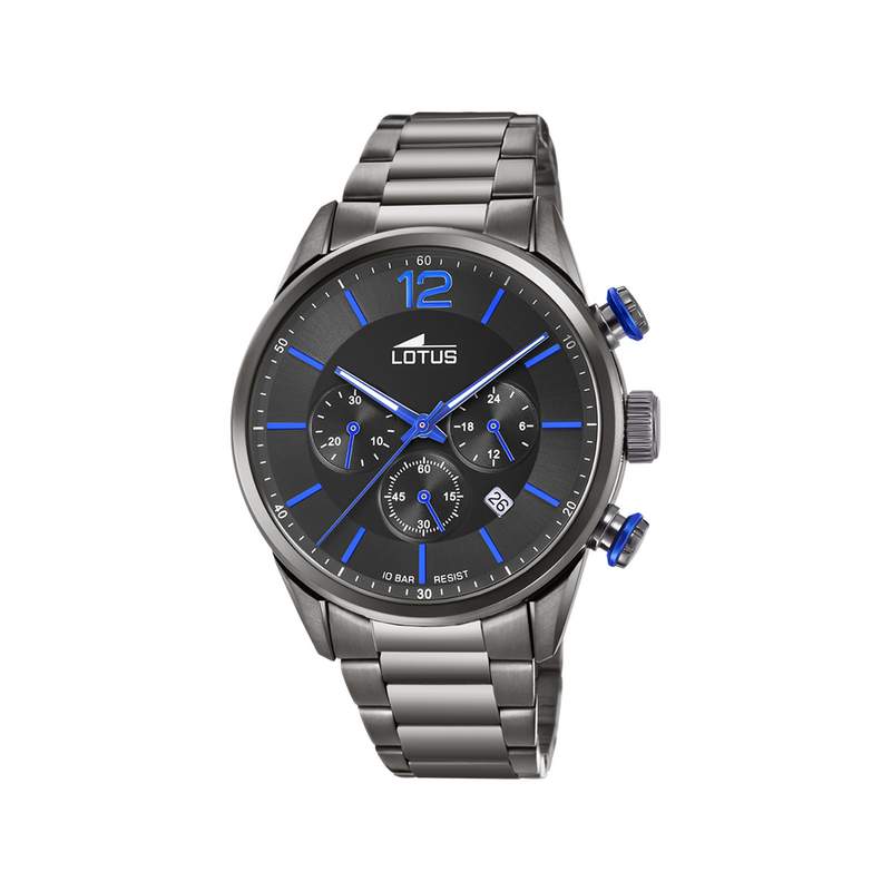 Montre Lotus homme chronographe acier - vue 1