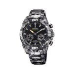 Montre Festina homme connectée bracelet acier motif camouflage - vue 1