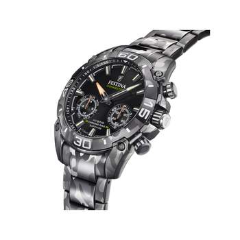 Montre Festina homme connectée bracelet acier motif camouflage
