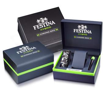 Montre Festina homme connectée bracelet acier motif camouflage