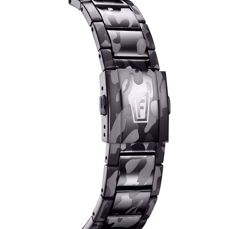 Montre Festina homme connectée bracelet acier motif camouflage - vue D2