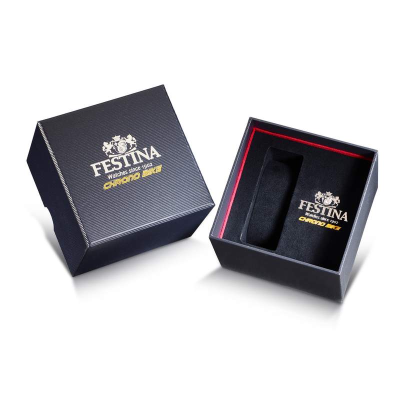 Montre Festina homme chronographe bracelet acier - vue D1