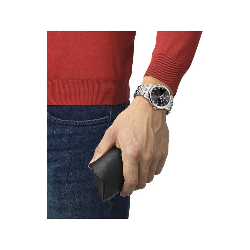 Montre Tissot homme acier - vue porté 1