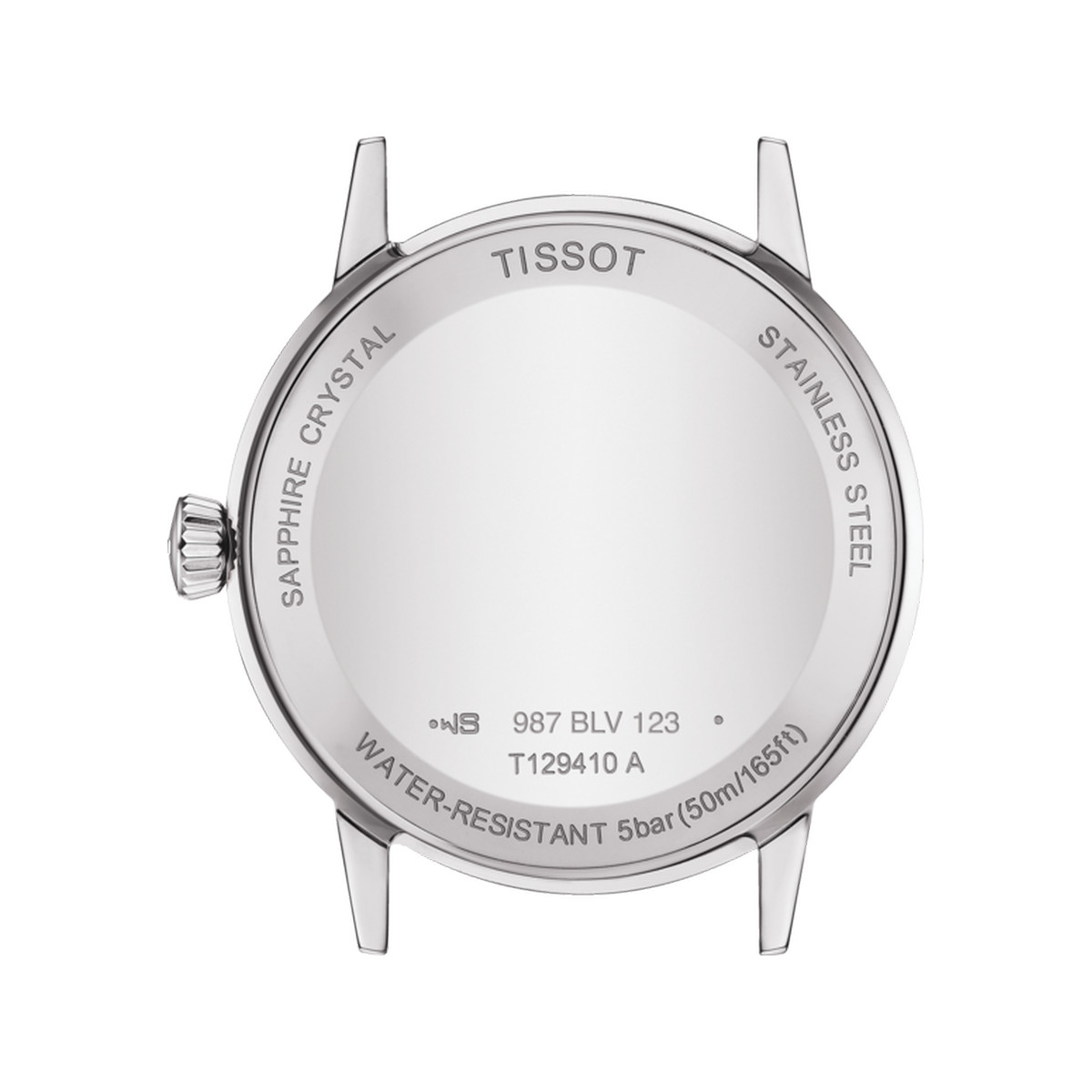 Montre TISSOT T-CLASSIC DREAM homme cadran blanc bracelet cuir brun - vue 3