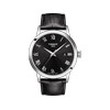 Montre TISSOT T-CLASSIC DREAM homme cadran noir bracelet cuir noir - vue V1