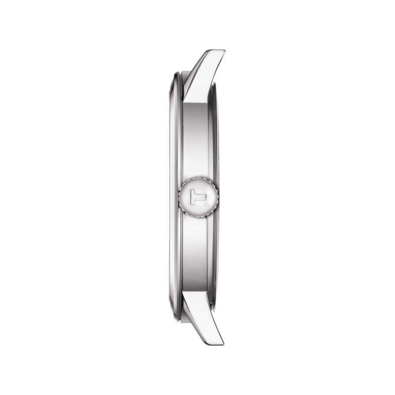 Montre TISSOT T-CLASSIC DREAM homme cadran noir bracelet cuir noir - vue 2