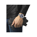 Montre Tissot homme chronogrape acier - vue porté 1