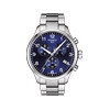 Montre TISSOT T-SPORT CHRONO XL homme cadran bleu bracelet acier inoxydable - vue V1