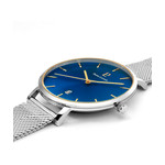 Montre Pierre Lannier homme acier bracelet maille milanaise - vue 2