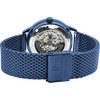 Montre Pierre Lannier homme automatique acier bleu bracelet maille milanaise - vue V3