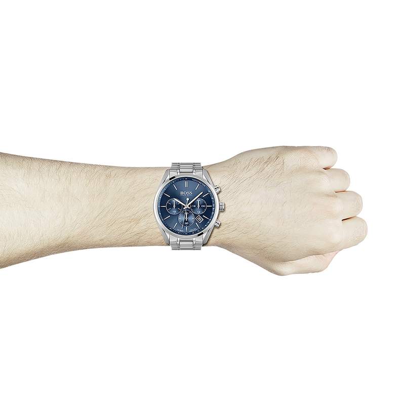 Montre Boss homme chronographe acier - vue porté 1
