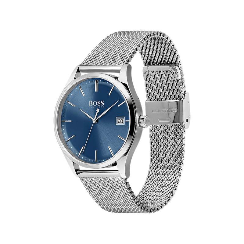 Montre Boss homme acier maille milanaise - vue 2