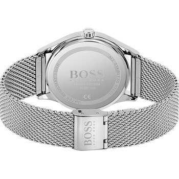 Boss herenhorloge van roestvrij staal Milanese mesh