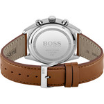 Montre Boss homme acier cuir marron - vue 3