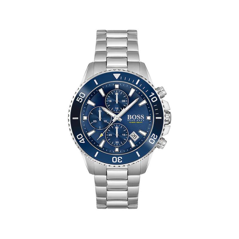 Montre Boss homme chronographe acier - vue 1