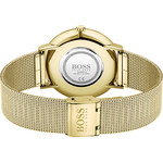 Montre Boss homme acier doré jaune maille milanaise - vue 3