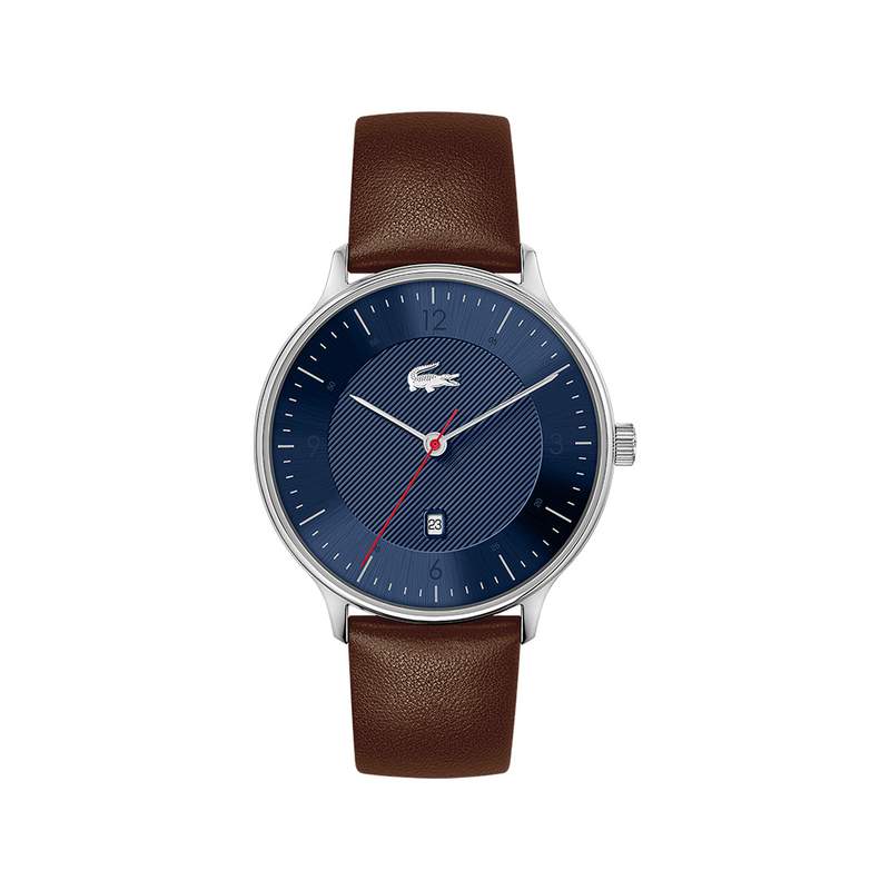 Montre LACOSTE Homme acier argenté, cuir - vue 1